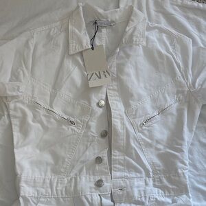 Zara Women's Crisp White romper